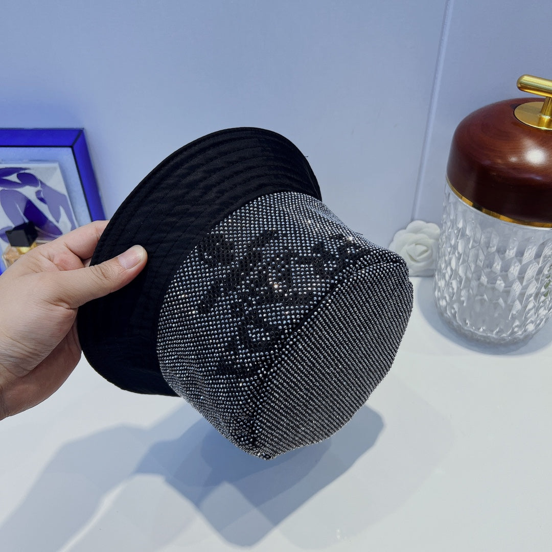 Fashion Full Crystal Bucket Hat