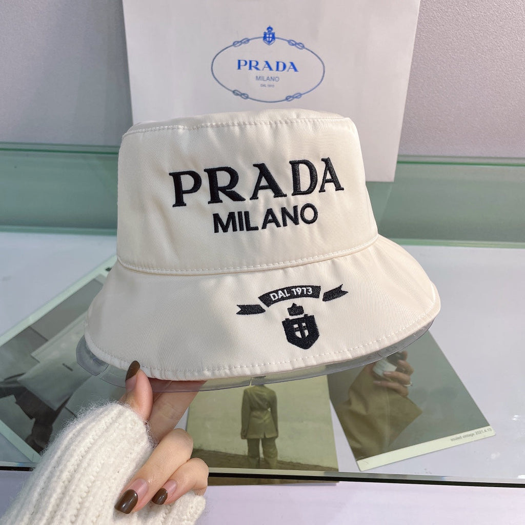 FashionEmbroidered Bucket Hat | Luxury Designer Cotton Bucket Hat