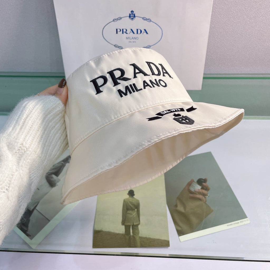 FashionEmbroidered Bucket Hat | Luxury Designer Cotton Bucket Hat