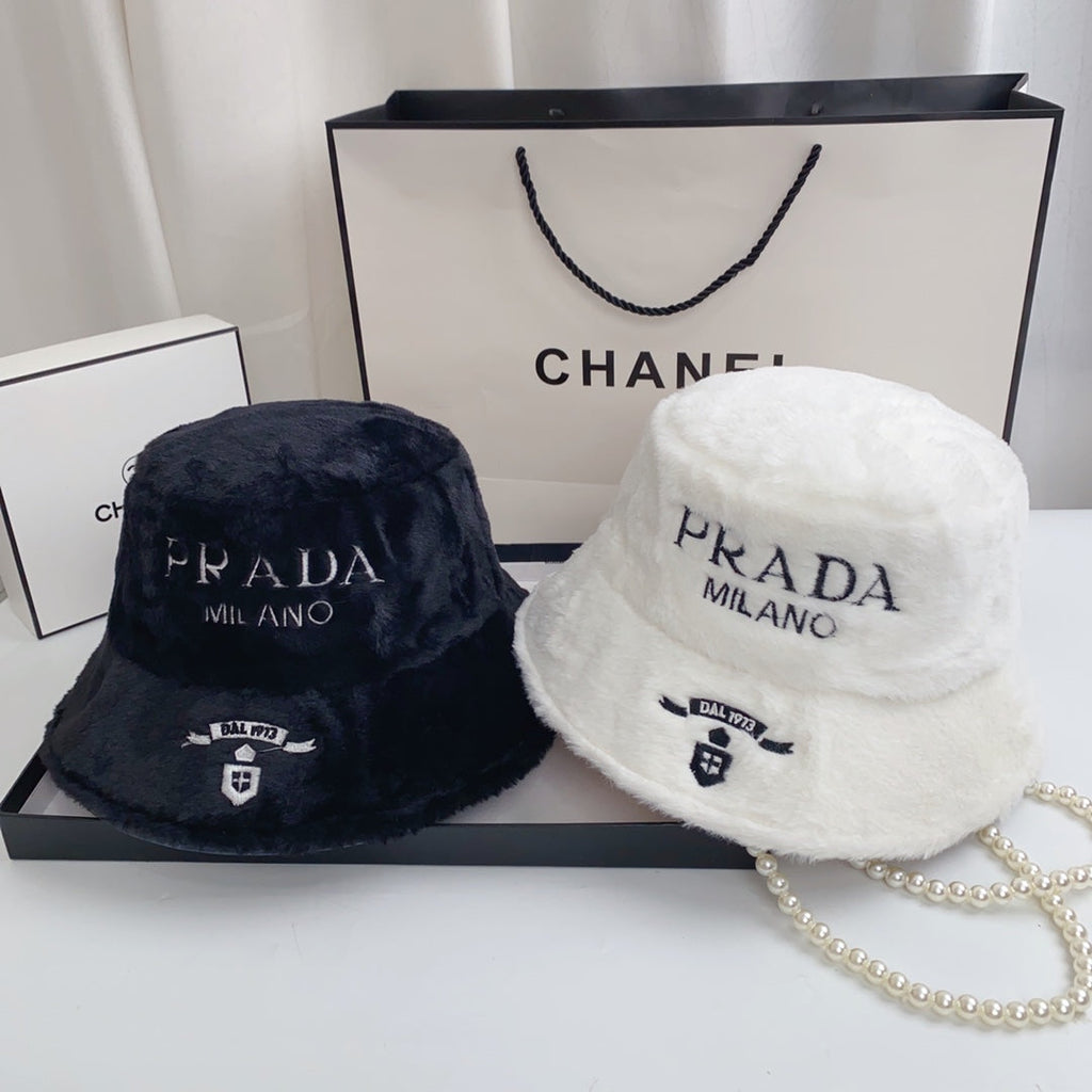 Fashion Milano Plush Faux Fur Bucket Hat | Luxury Designer Winter Hat