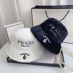 Fashion Milano Plush Faux Fur Bucket Hat | Luxury Designer Winter Hat