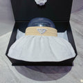 FashionFoldable Crinkled Cotton Sun Visor | Luxury Designer Summer Hat