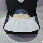 FashionFoldable Crinkled Cotton Sun Visor | Luxury Designer Summer Hat