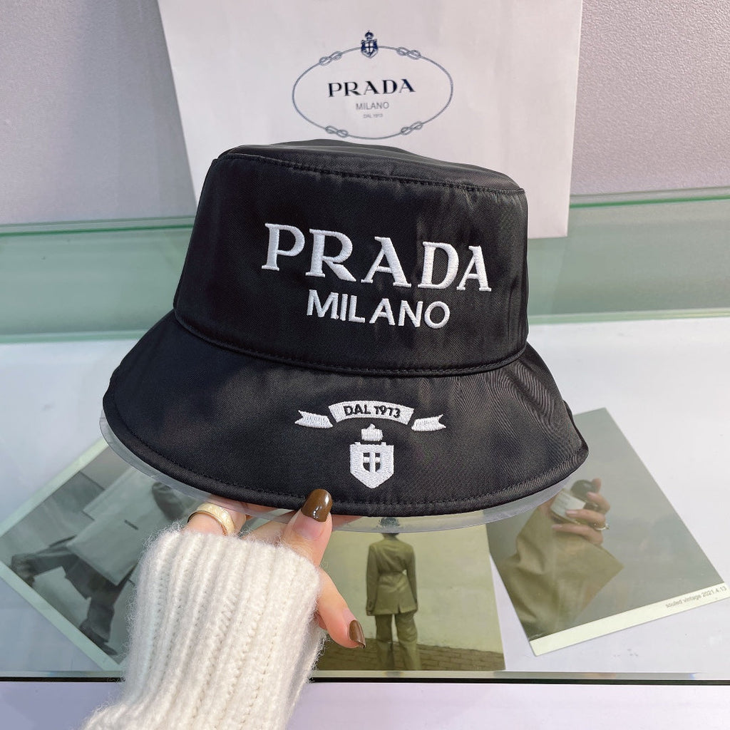 FashionEmbroidered Bucket Hat | Luxury Designer Cotton Bucket Hat