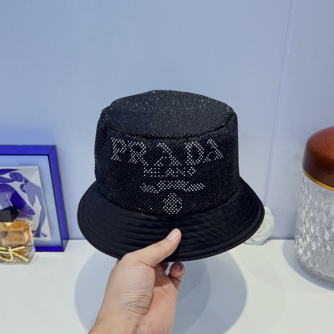Fashion Full Crystal Bucket Hat
