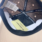 Luxury Check Embroidered Baseball Cap