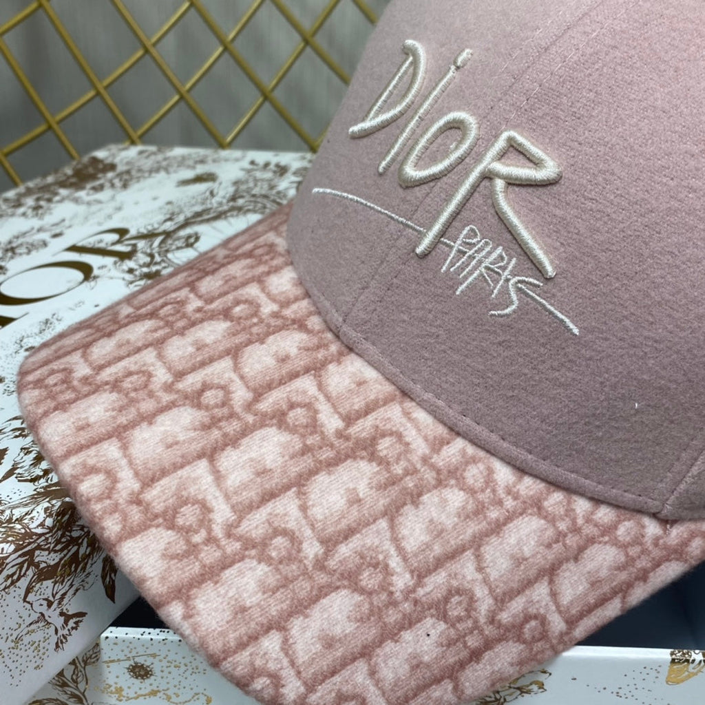 Vintage Oblique Wool Baseball Cap | Luxury Designer Hat