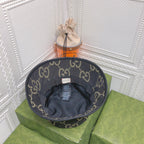 Classic GG Monogram Vintage Canvas Bucket Hat for Men & Women
