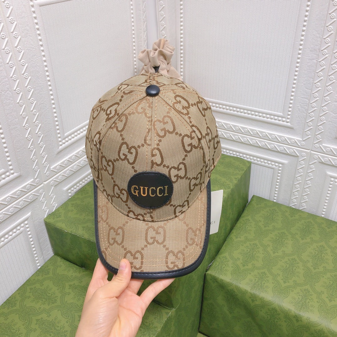 Classic Leather Trim Baseball Cap