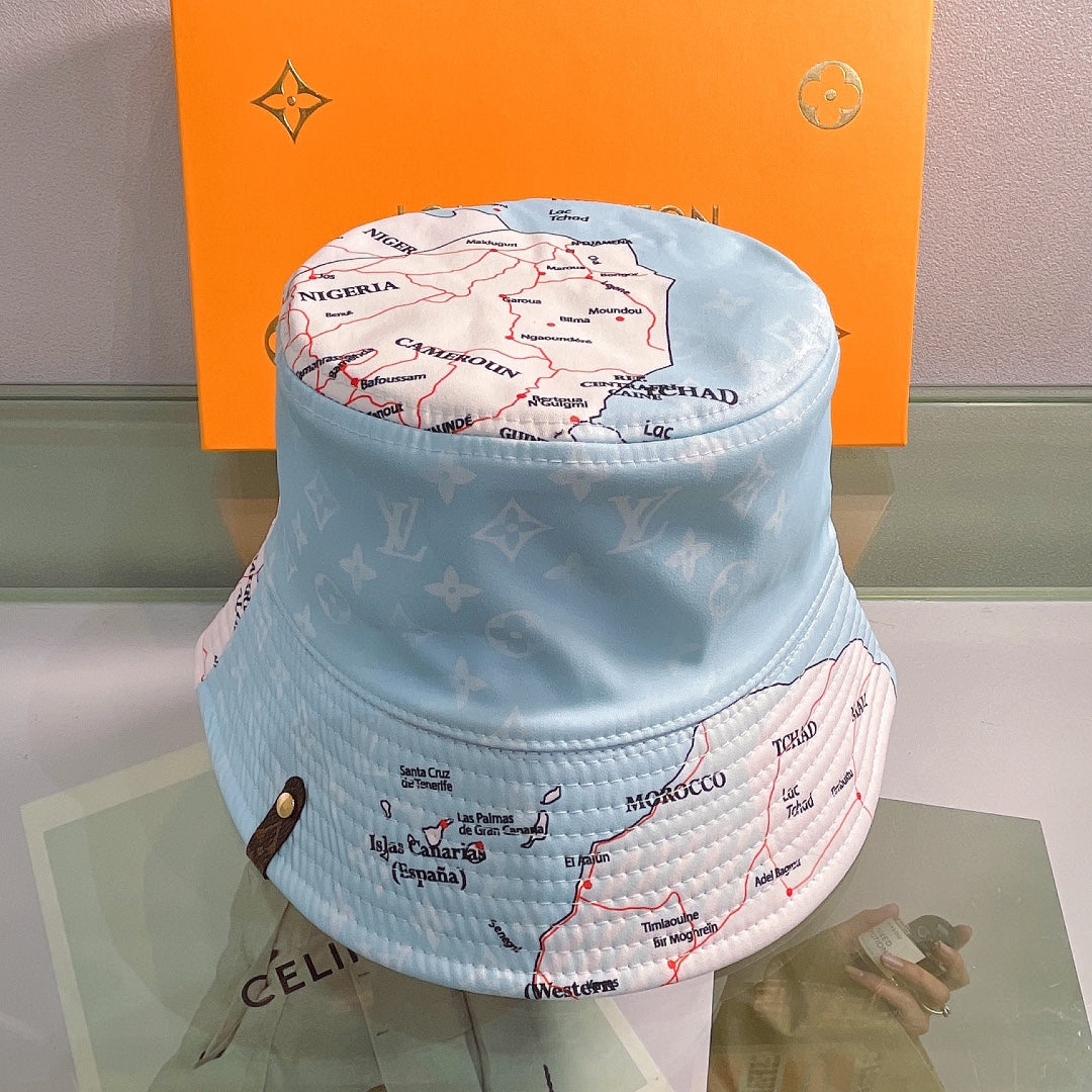 Luxury Monogram Reversible Bucket Hat