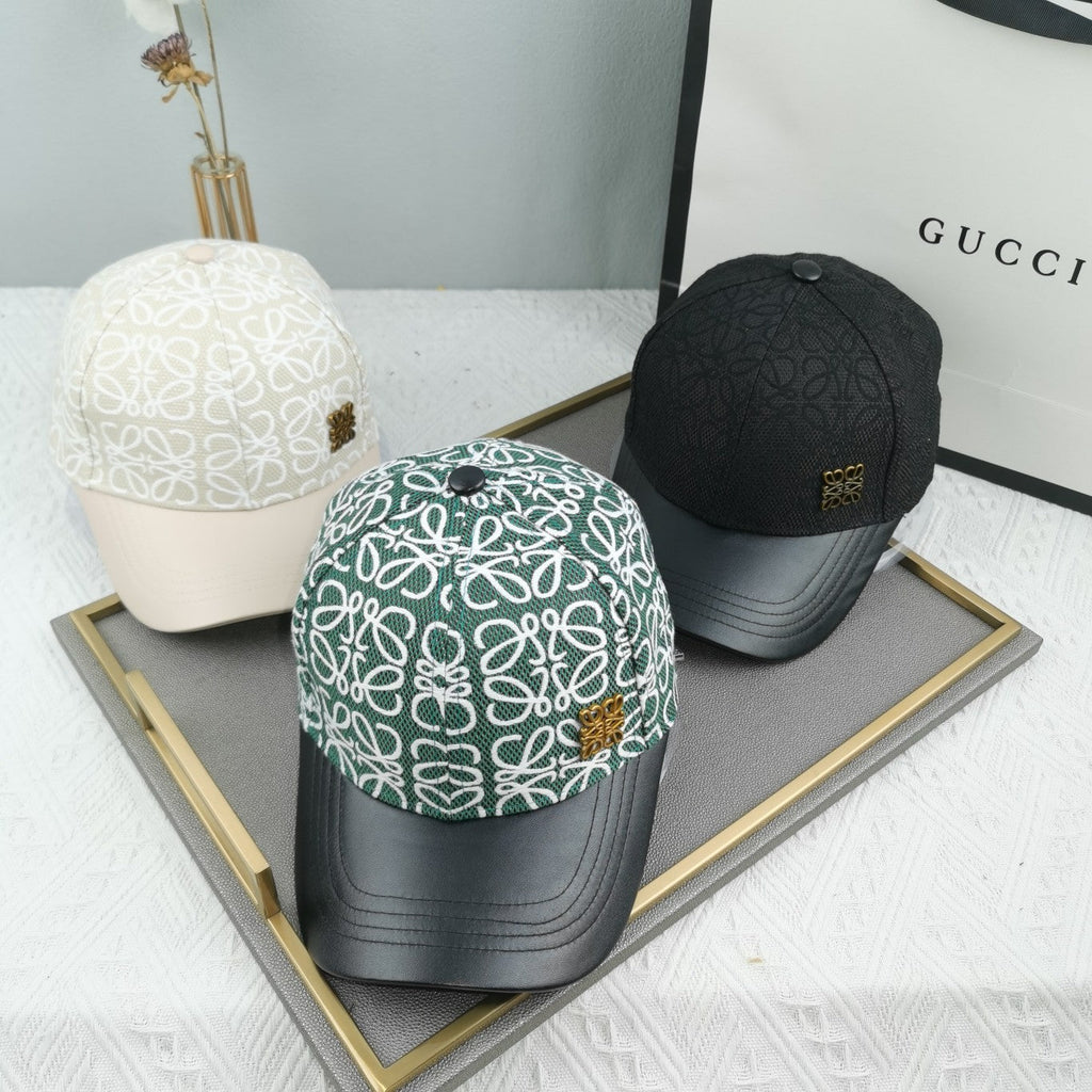 Leather Baseball Cap – Luxury Designer Cap
