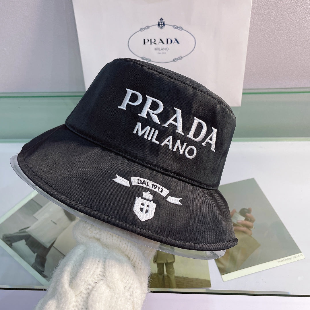 FashionEmbroidered Bucket Hat | Luxury Designer Cotton Bucket Hat