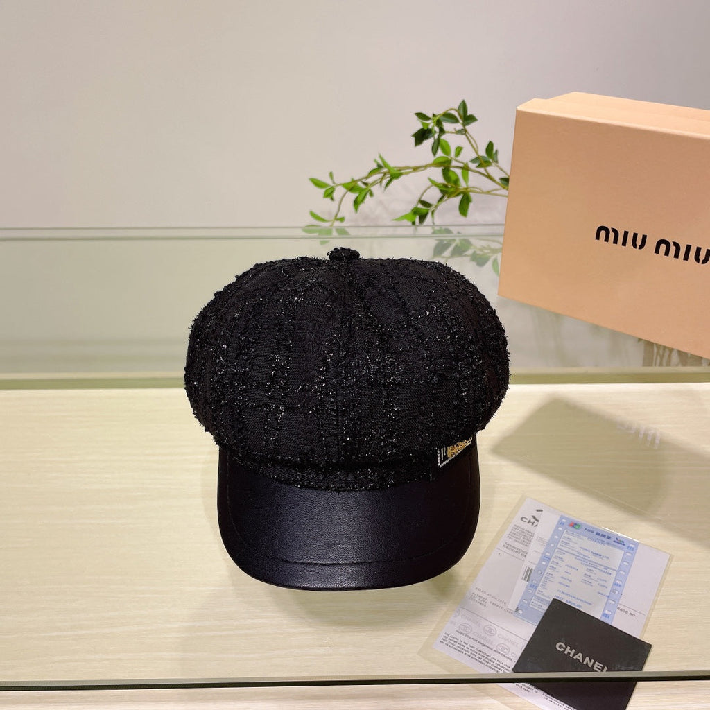 Luxury Tweed Newsboy Cap | Luxury Women's Designer Hat