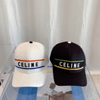CELINE Embroidered Cotton Baseball Cap | Luxury Designer Adjustable Hat