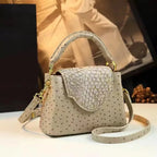 Luxury High-End Handbag -  Spring Fashion Ostrich Pattern Crossbody Shoulder Bag