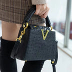 Luxury High-End Handbag -  Spring Fashion Ostrich Pattern Crossbody Shoulder Bag