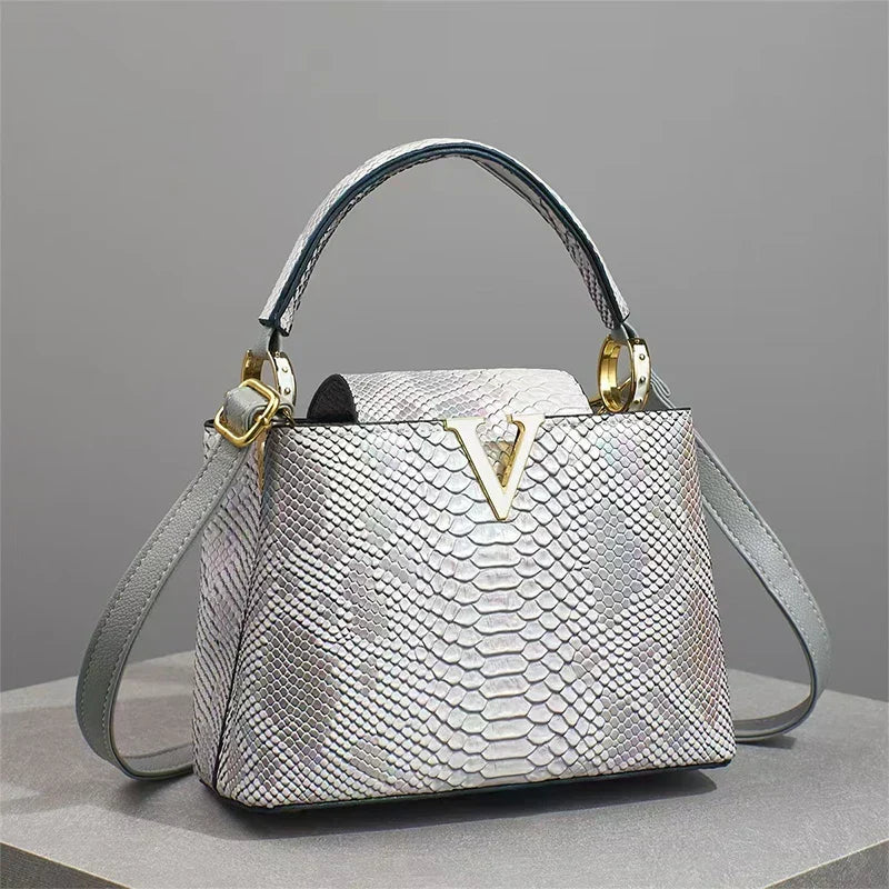 Luxury High-End Handbag -  Spring Fashion Ostrich Pattern Crossbody Shoulder Bag