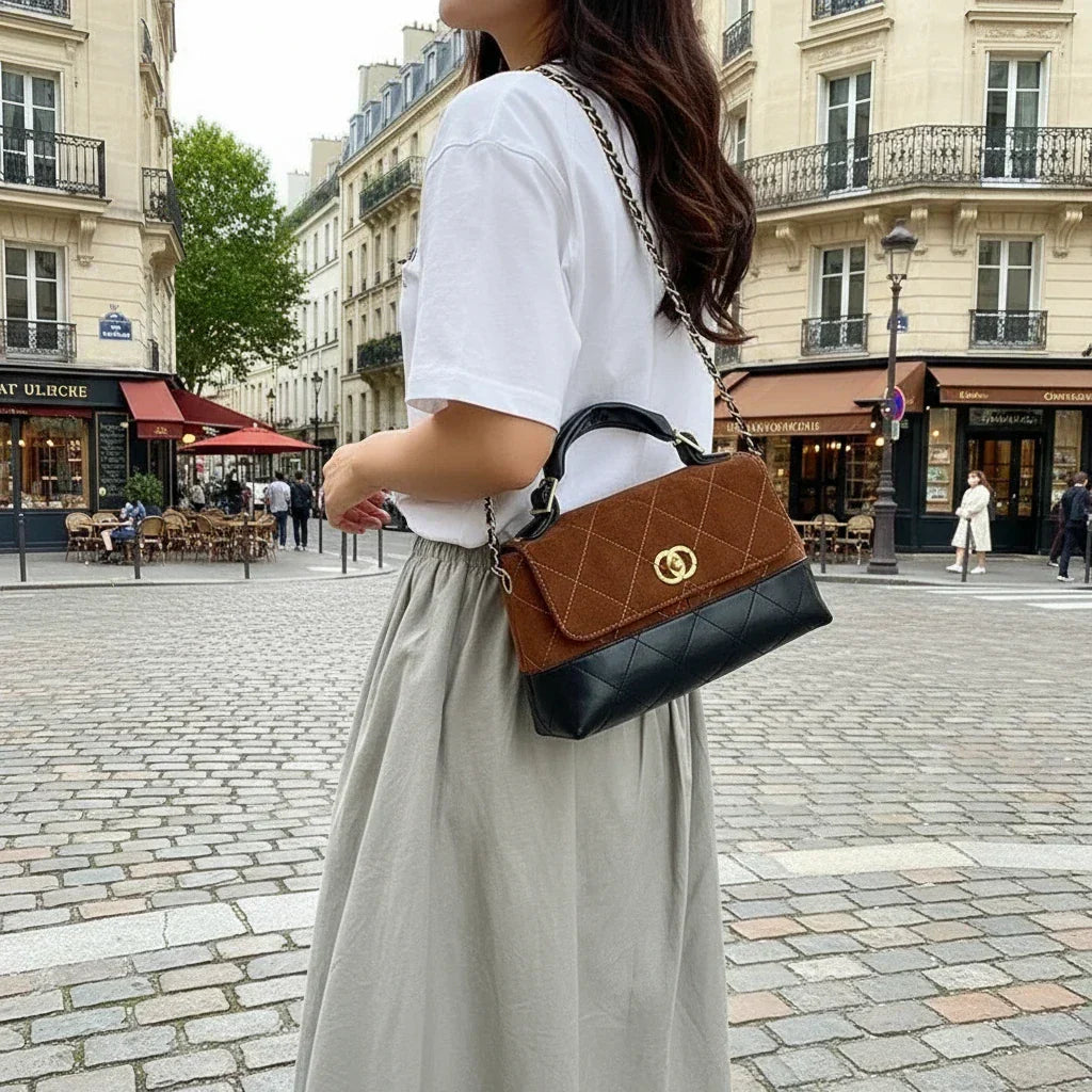 Popular Classic Elegant Women's Leather Handbag