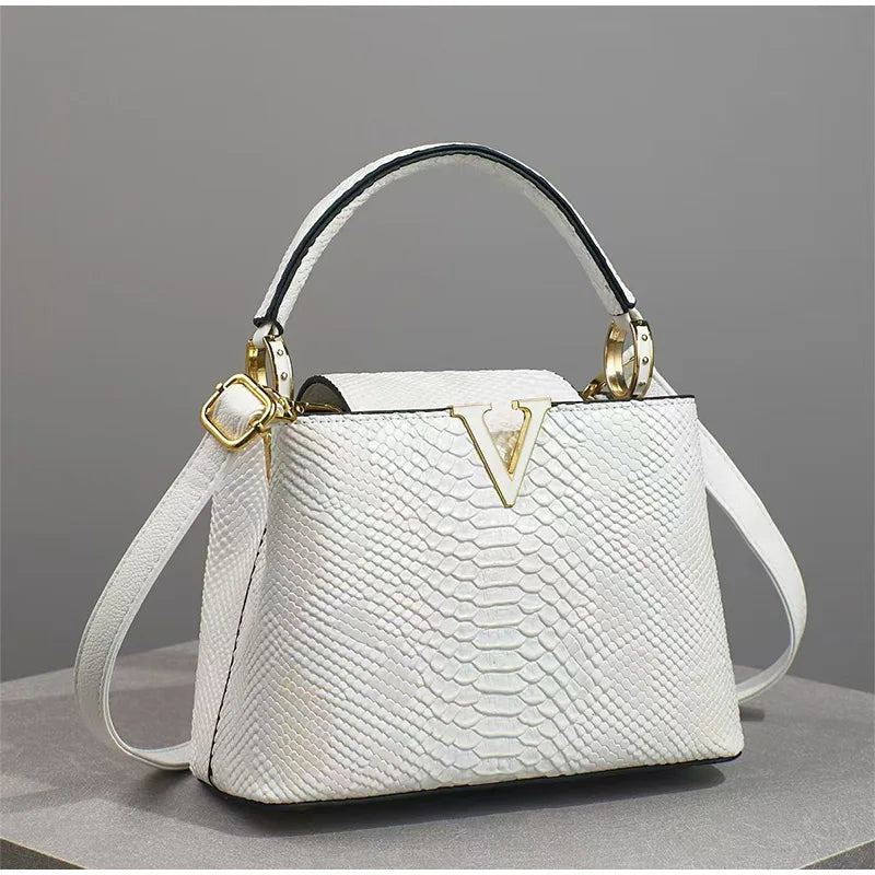 Luxury High-End Handbag -  Spring Fashion Ostrich Pattern Crossbody Shoulder Bag