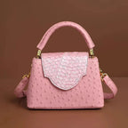 Luxury High-End Handbag -  Spring Fashion Ostrich Pattern Crossbody Shoulder Bag