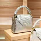 Luxury High-End Handbag -  Spring Fashion Ostrich Pattern Crossbody Shoulder Bag