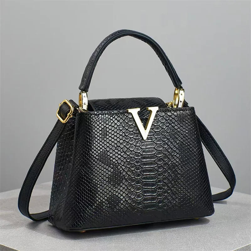 Luxury High-End Handbag -  Spring Fashion Ostrich Pattern Crossbody Shoulder Bag