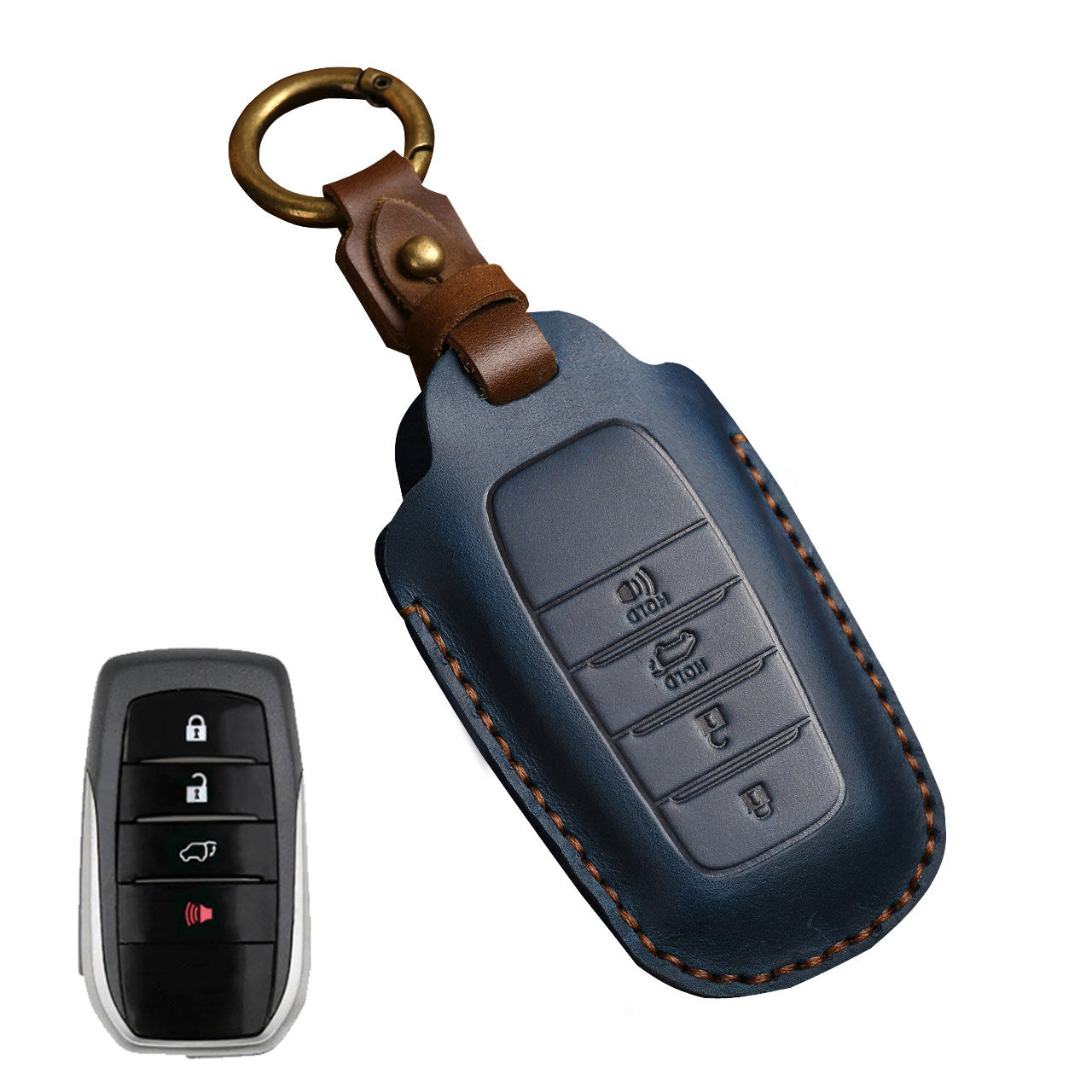 Top Grain Leather Toyota key Case