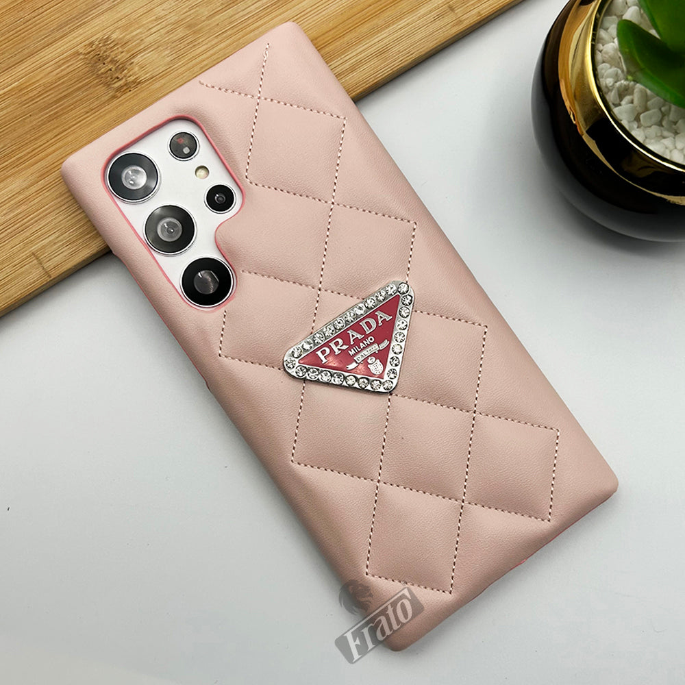 Samsung Galaxy用の高級ブランドモダンレザーケース