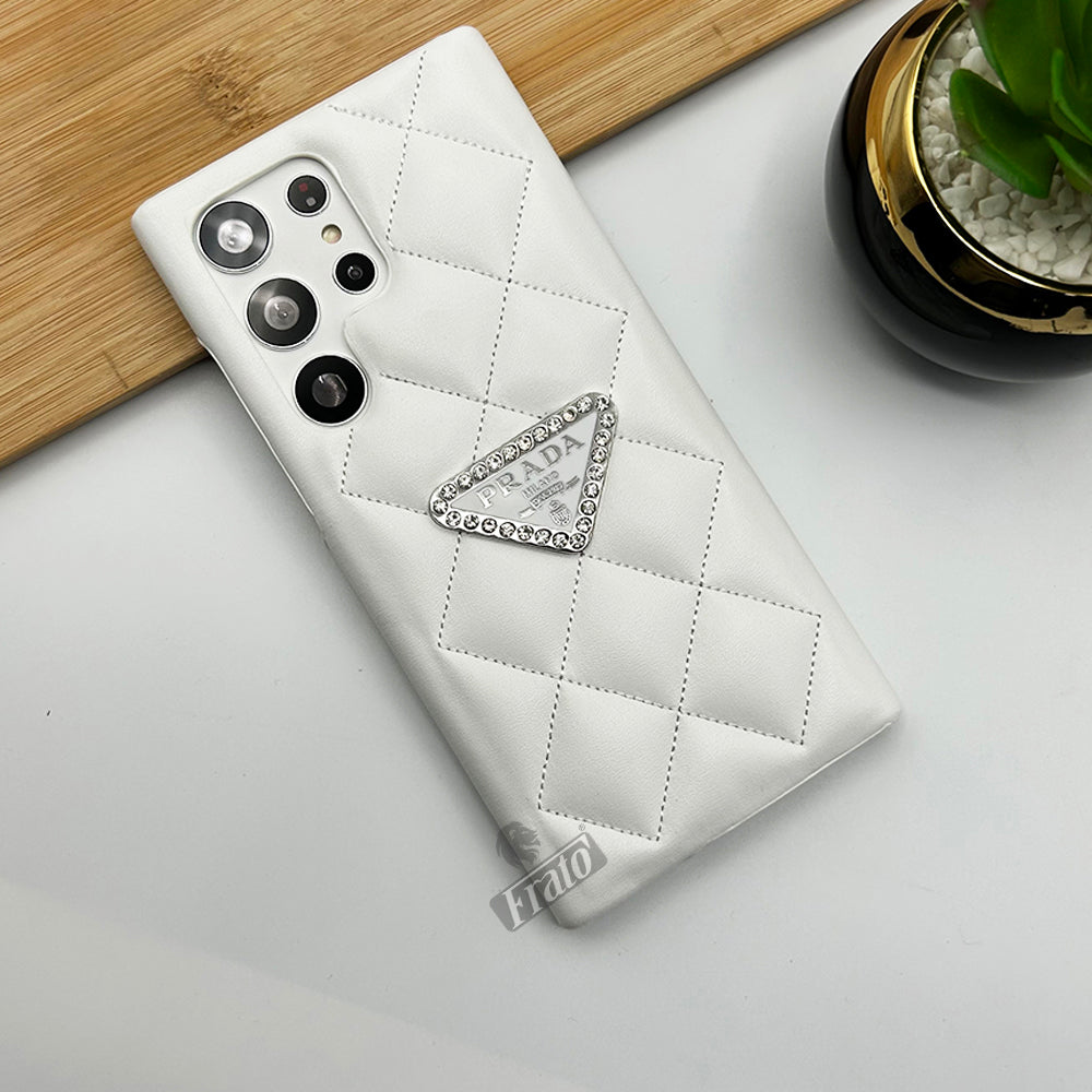 Samsung Galaxy用の高級ブランドモダンレザーケース