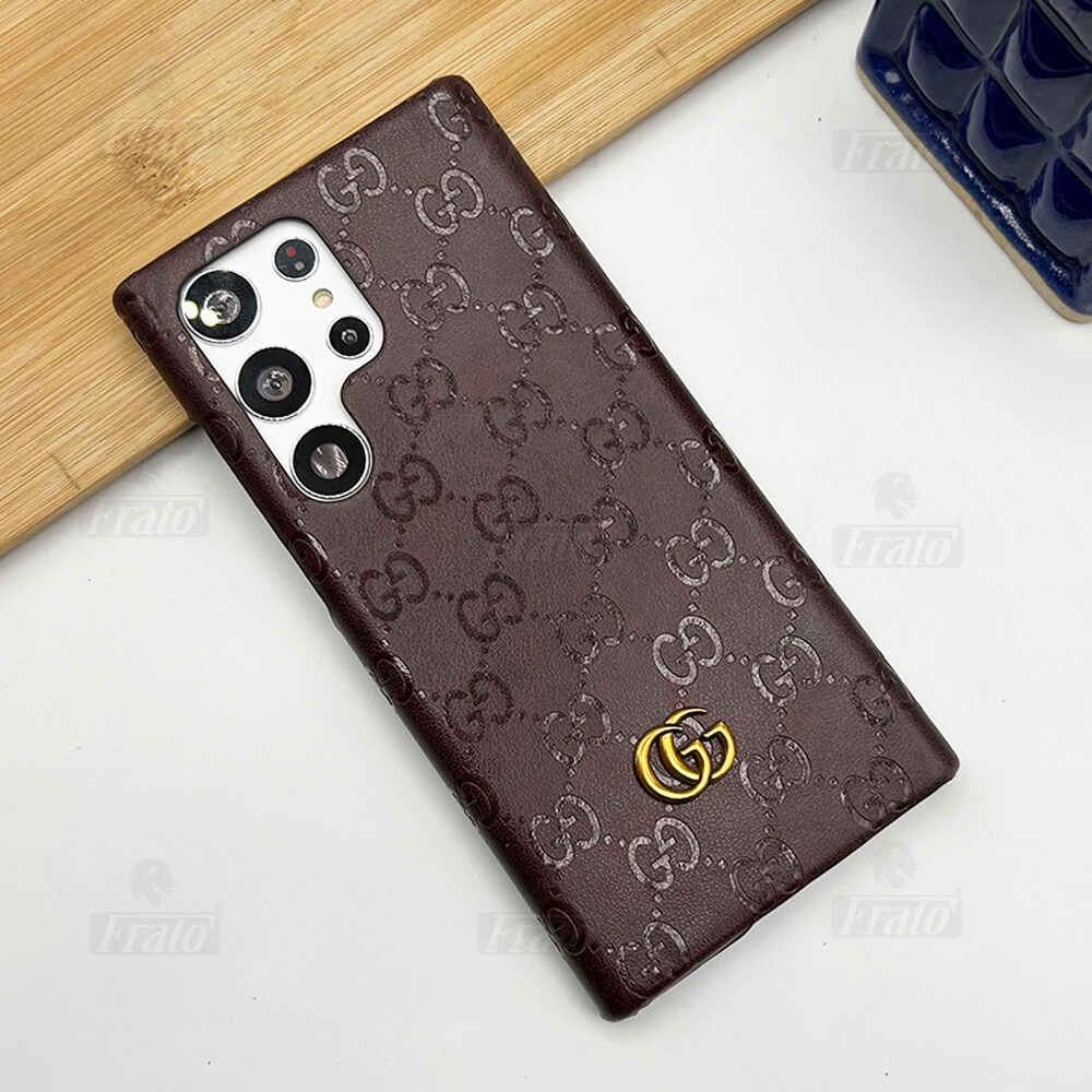 Luxury Premium Fashion Brand Leather Case For Samsung Galaxy