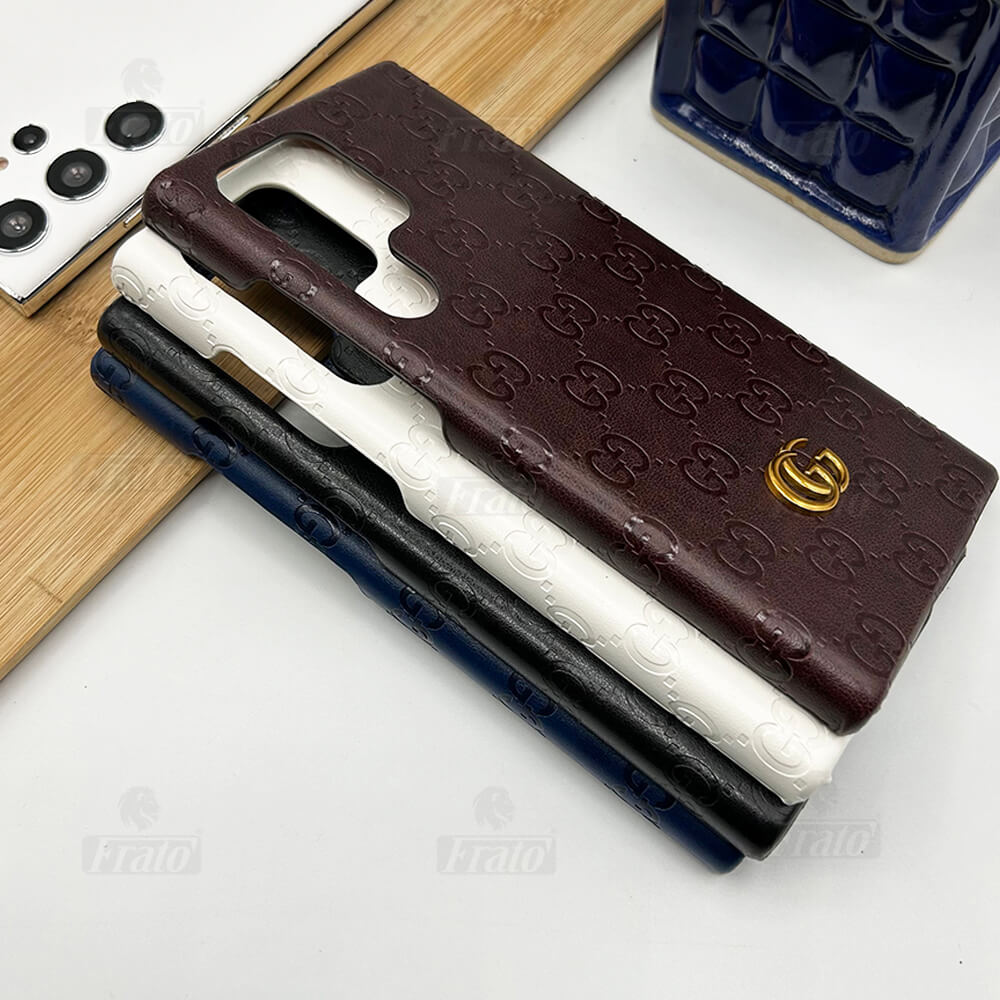 Luxury Premium Fashion Brand Leather Case For Samsung Galaxy