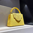 Luxury High-End Handbag -  Spring Fashion Ostrich Pattern Crossbody Shoulder Bag