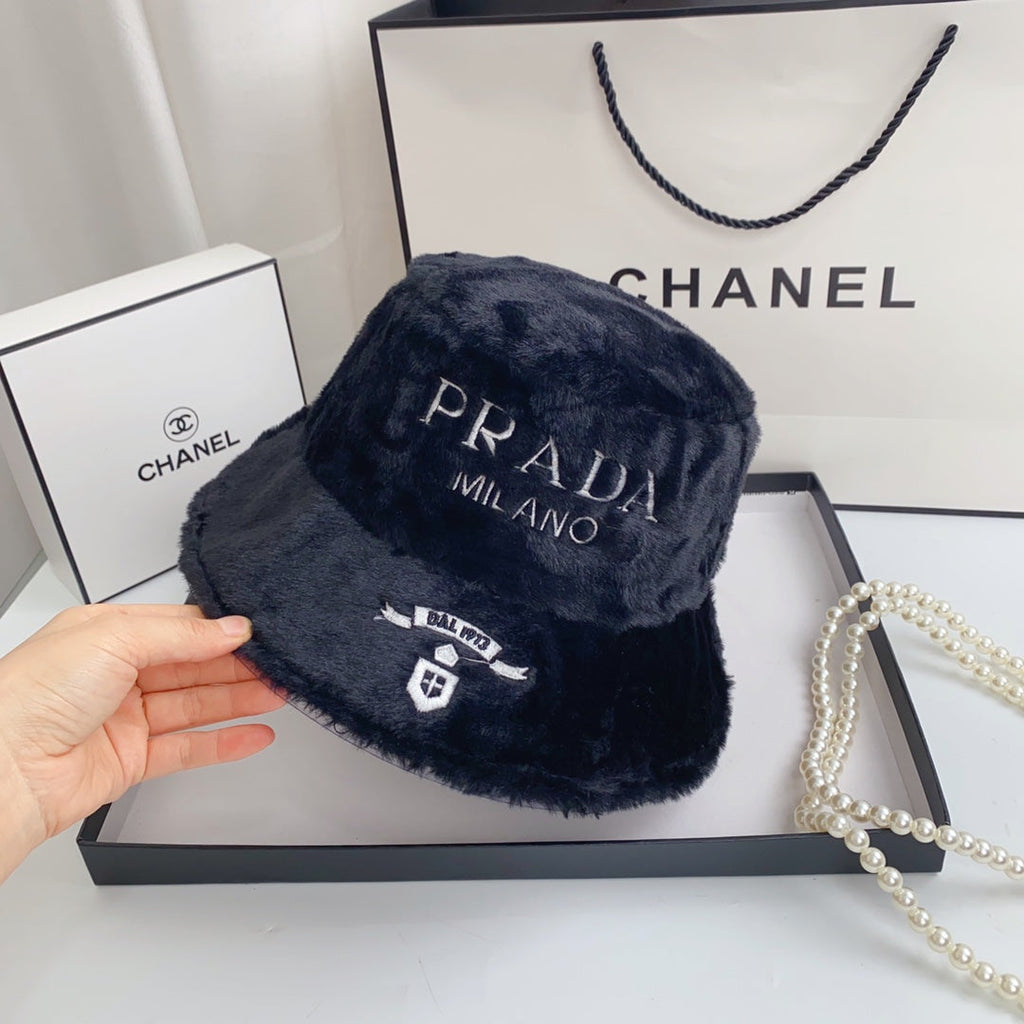 Fashion Milano Plush Faux Fur Bucket Hat | Luxury Designer Winter Hat