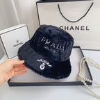 Fashion Milano Plush Faux Fur Bucket Hat | Luxury Designer Winter Hat