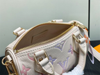 Dreamy Lavender Watercolor Gradient Mini Barrel Crossbody Bag