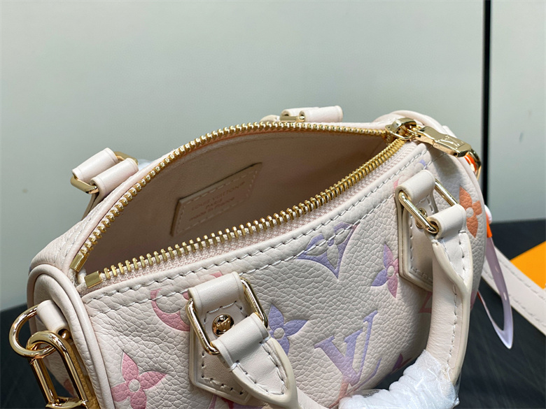Dreamy Lavender Watercolor Gradient Mini Barrel Crossbody Bag