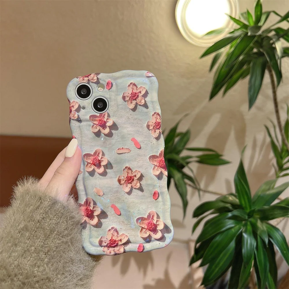 BLUE Flower iPhone Case