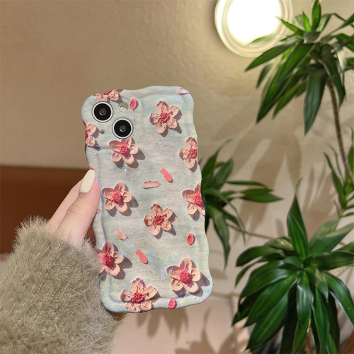 BLUE Flower iPhone Case