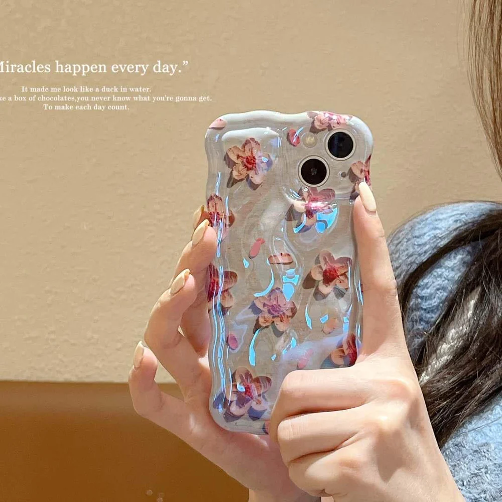 BLUE Flower iPhone Case
