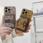 Luxus Classic Color Card Bag iPhone tok