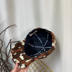 Luxury Check Lamb Wool Baseball Cap | Luxury Designer Winter Cap