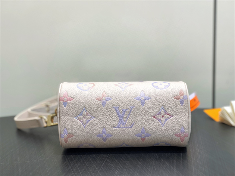 Dreamy Lavender Watercolor Gradient Mini Barrel Crossbody Bag