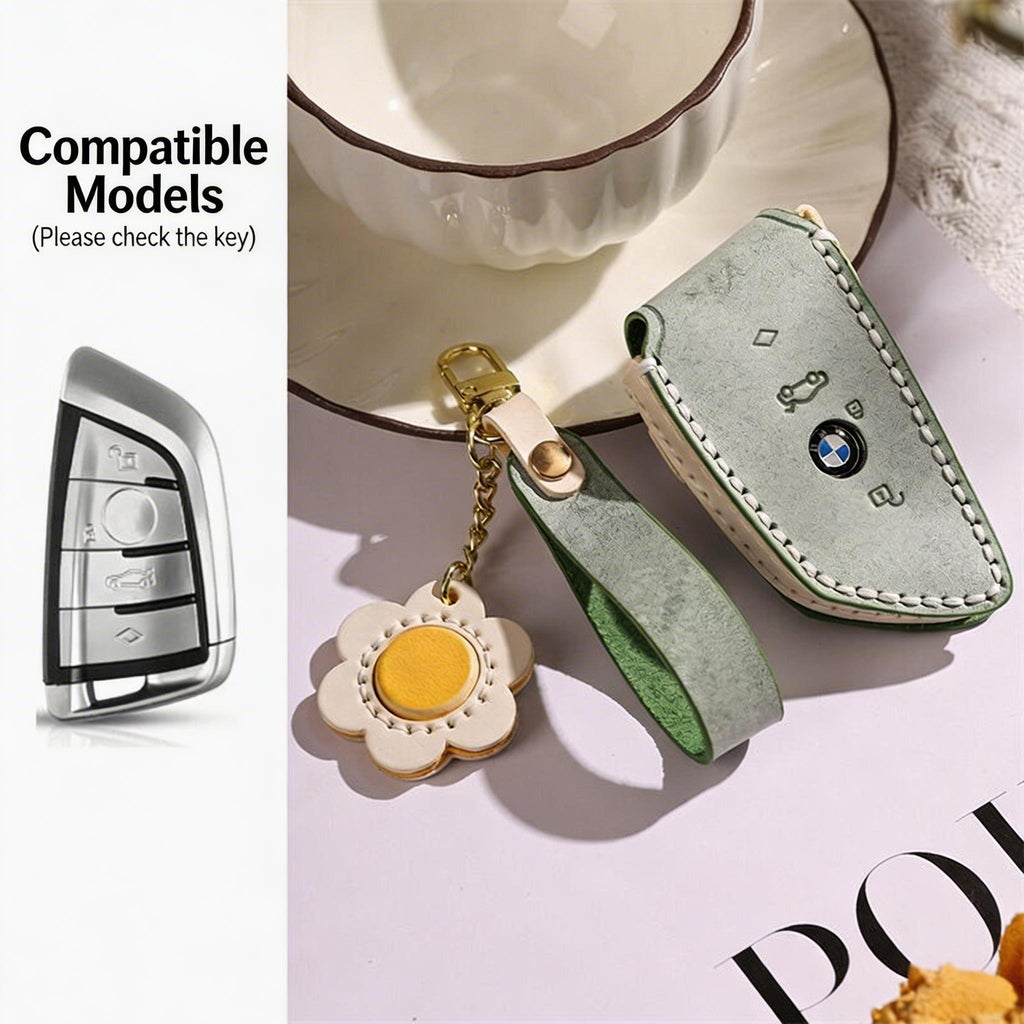 Handmade Genuine Leather Key Case for BMW