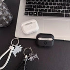 Lichee Grain  Logo  AirPod Case with Braid Strap