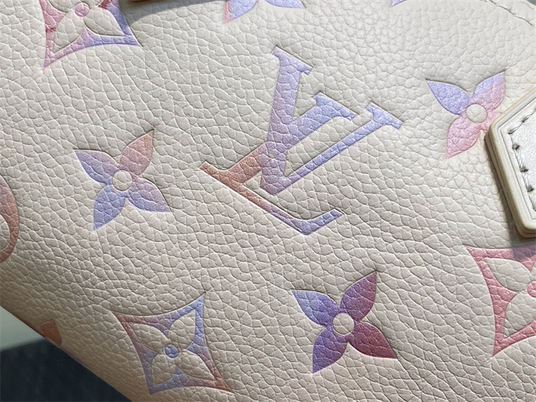 Dreamy Lavender Watercolor Gradient Mini Barrel Crossbody Bag