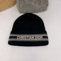 Vintage Oblique Wool Knit Beanie | Luxury Designer Winter Hat
