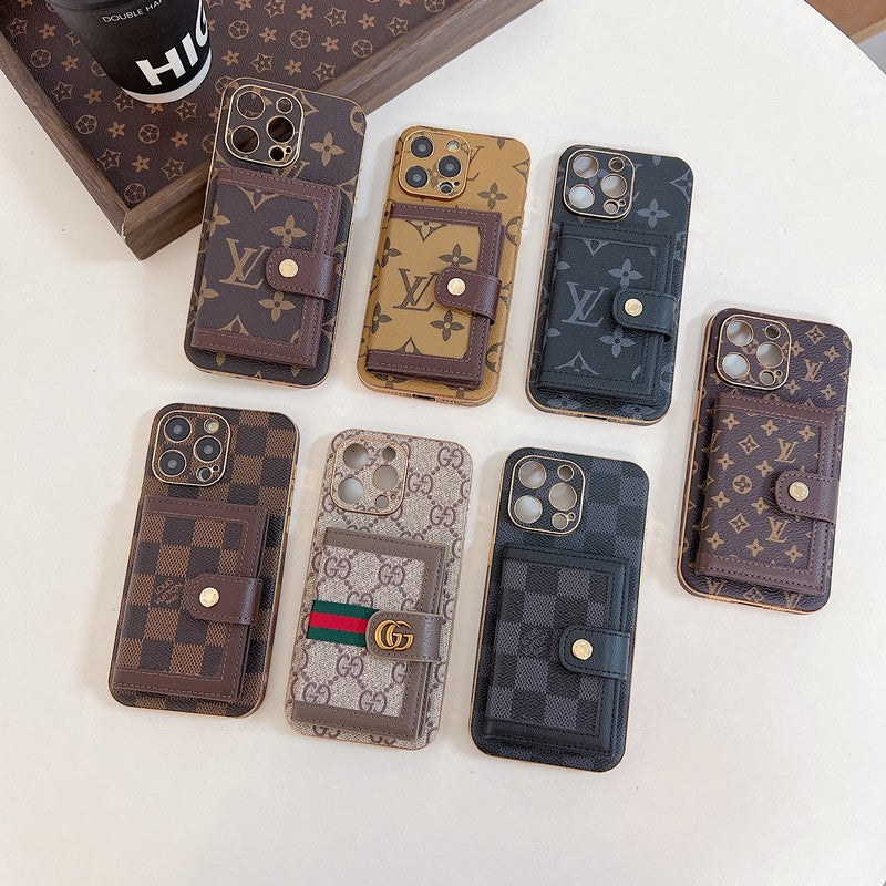 Luxus Classic Color Card Bag iPhone tok