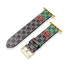 Leather Monogram Apple Watch Bands