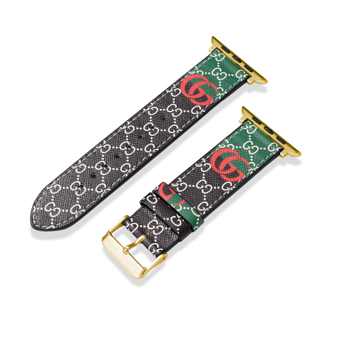 Leather Monogram Apple Watch Bands