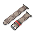 Leather Monogram Apple Watch Bands